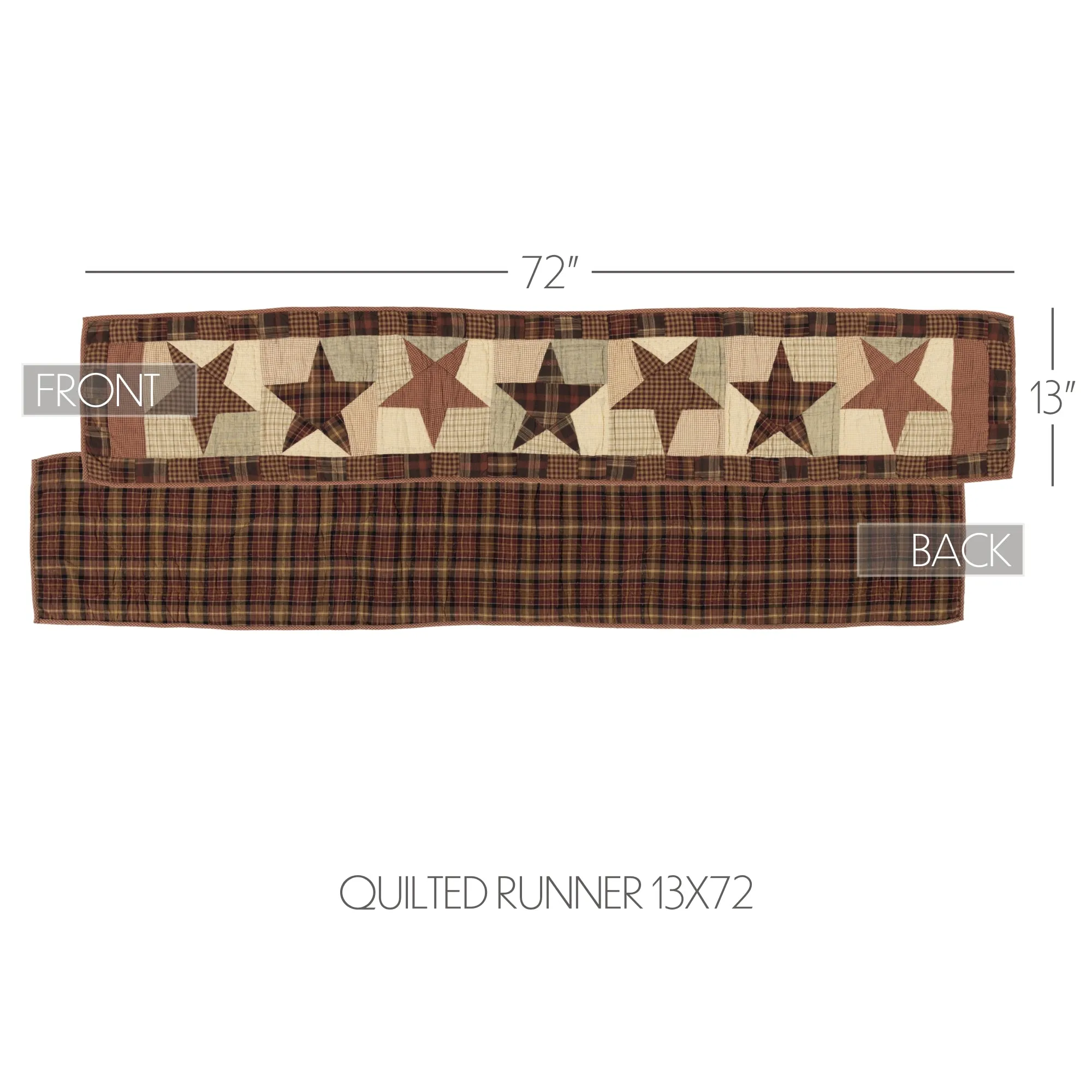 Abilene Star Quilted Runner