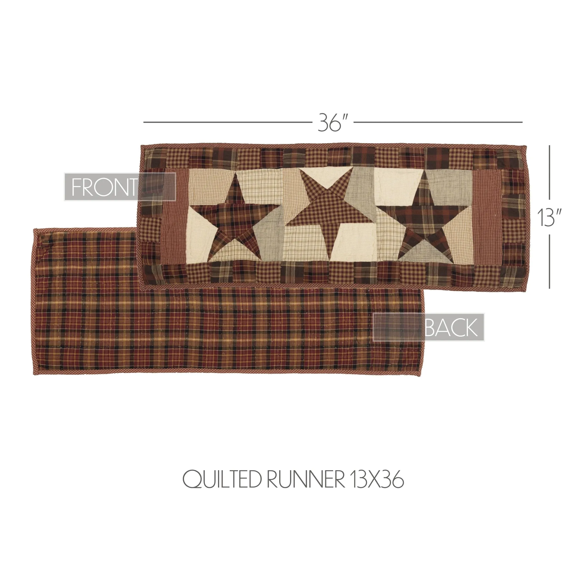 Abilene Star Quilted Runner