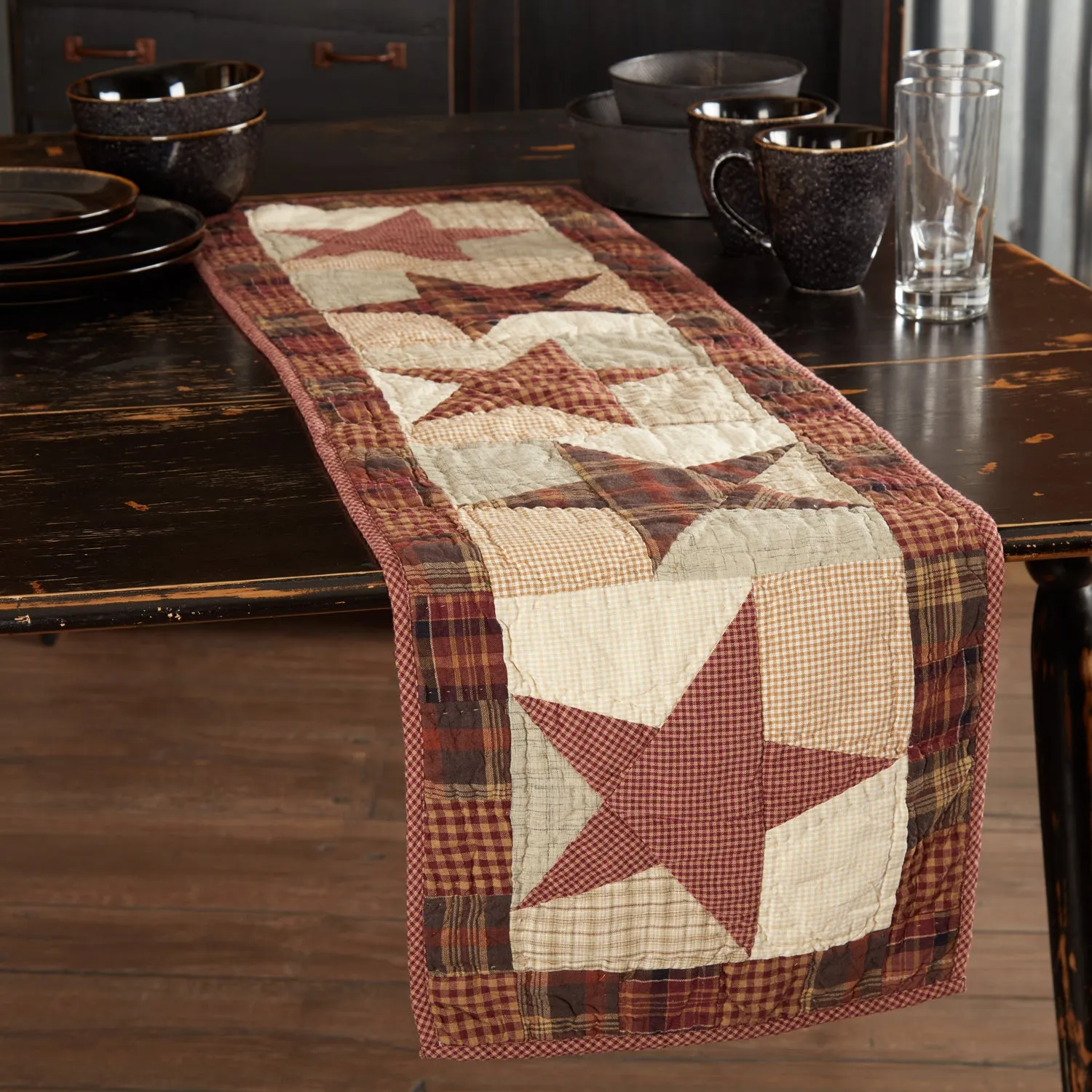 Abilene Star Quilted Runner