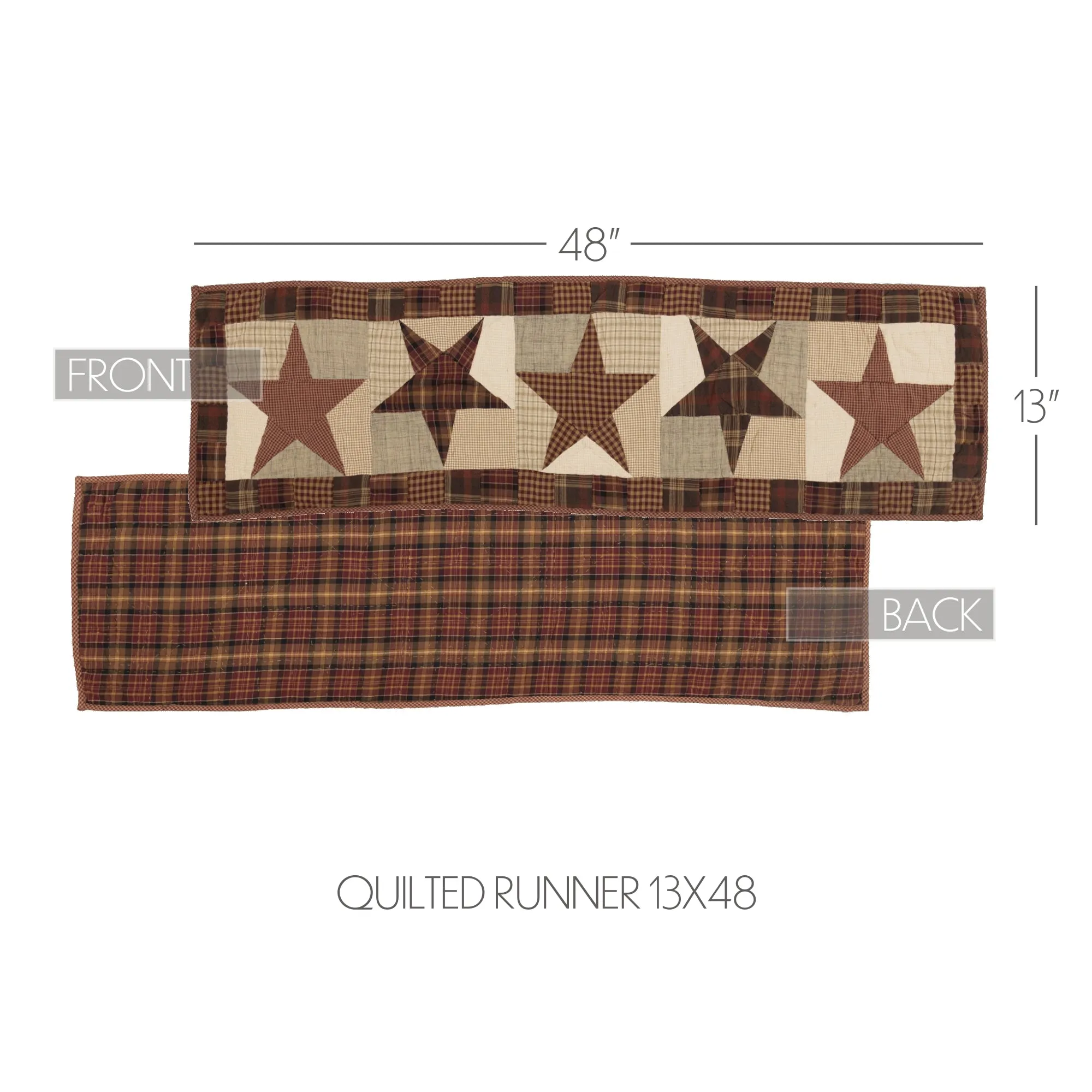 Abilene Star Quilted Runner