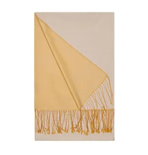 Aker Double-Sided Silk Hijab Shawl #369 - Golden Yellow