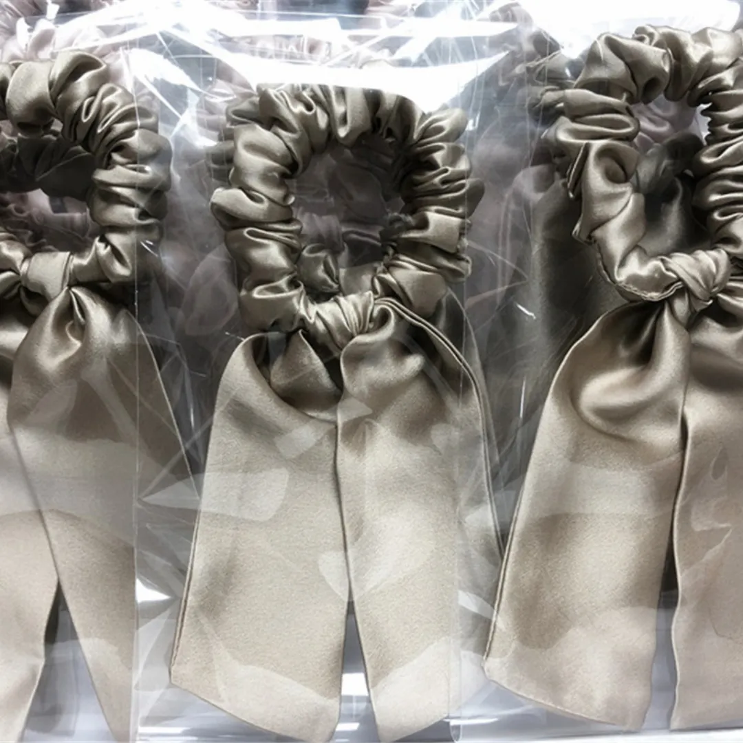 Big Bow Silk Scrunchie Custom Wholesale