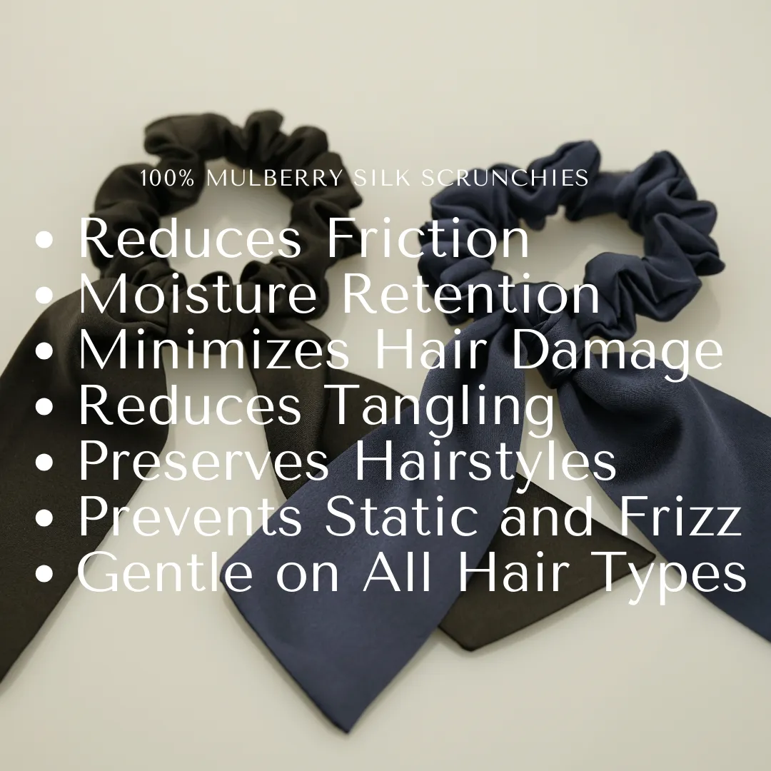 Big Bow Silk Scrunchie Custom Wholesale