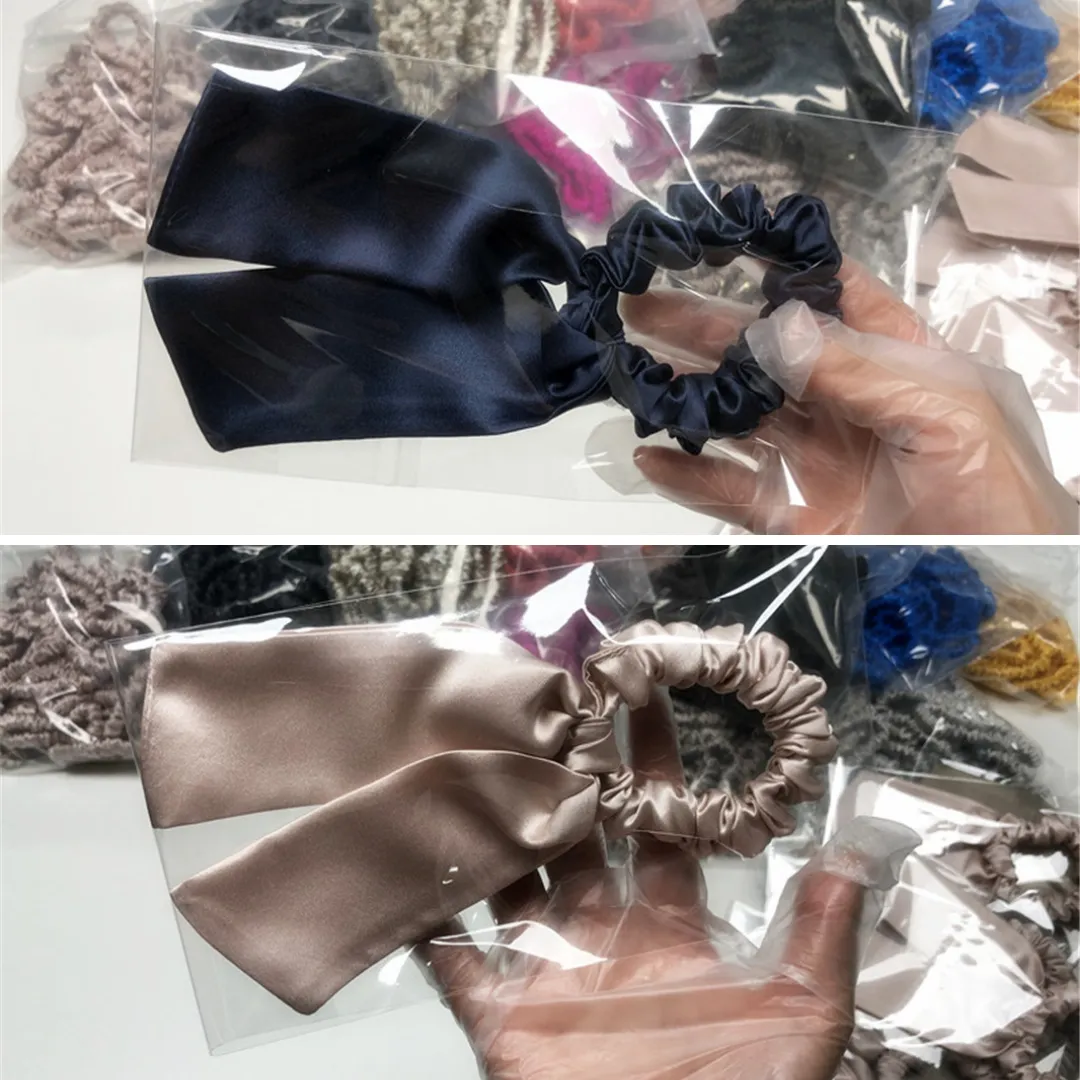 Big Bow Silk Scrunchie Custom Wholesale