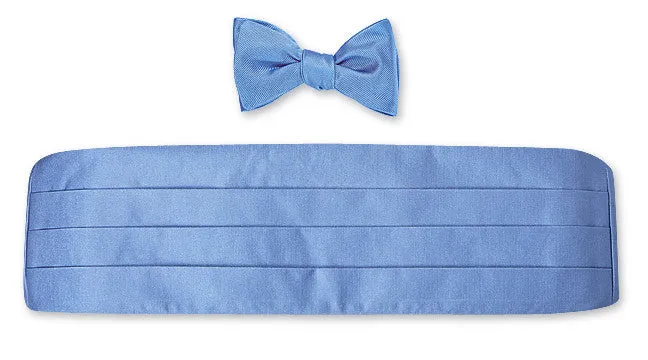 Blue Derwin Repp Cummerbund Set - CB2650