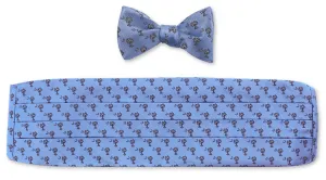 Blue Palmetto Cummerbund Set - CB2266