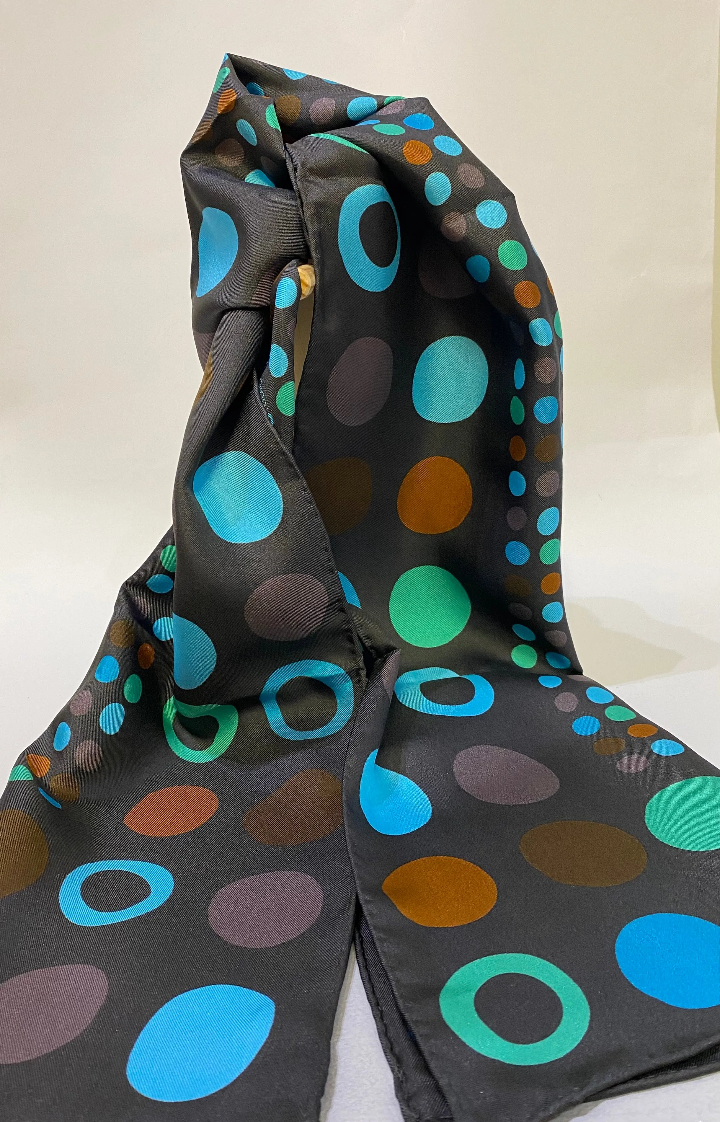 'Blue Spot' Silk Scarf by Faye Stevens