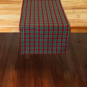 Checkers Red and Green 72" Table Runner - Rectangle - Hemmed