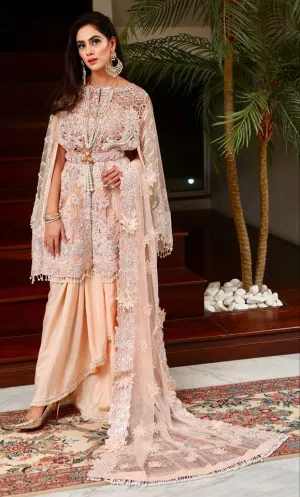 Crimson Luxe by Saira Shakira – Wedding Collection 2019 – D2-B Starry Night - Coral