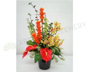 FA1018 Tropical Floral Arrangement (Garuda Indonesia Airlines) - Ginger Torch / Orchid / Anthurium