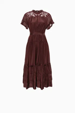 Fia Dress - Bordeaux