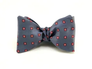 Girxelle Gray & Red Bow Tie