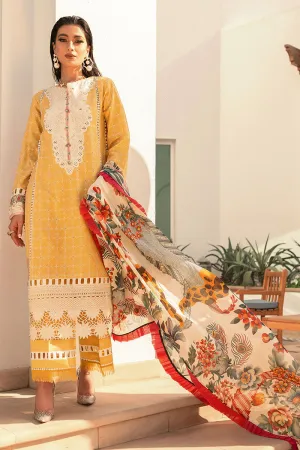 Mushq Hemline Casablanca Spring/Summer Lawn Collection – Golden Finch