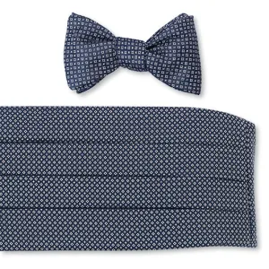 Navy Pendleton Neats Cummerbund Set - CB4953