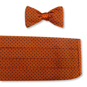 Orange/Navy University Dots Cummerbund Set - CB2379