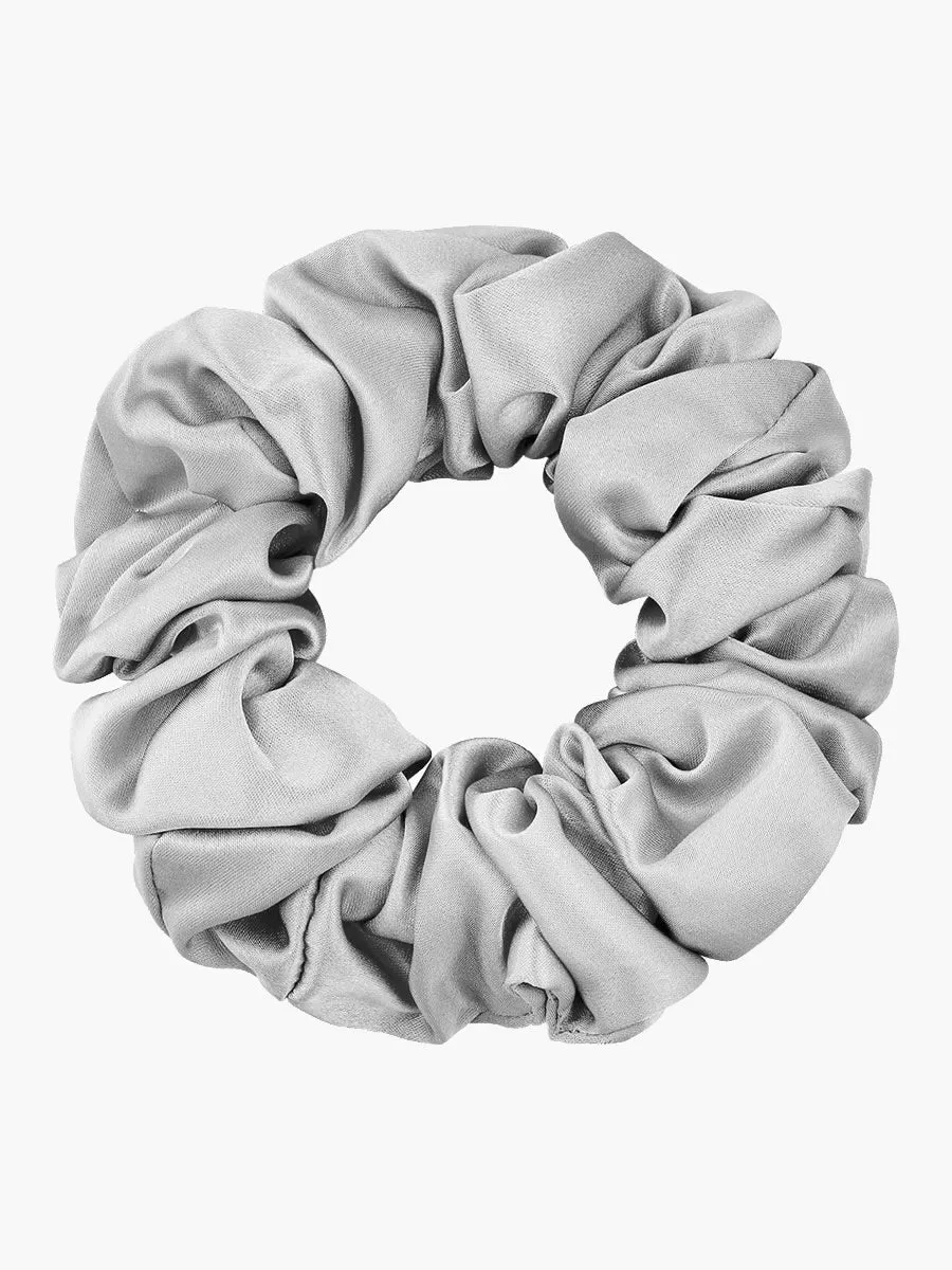 Pure Silk Midnight Scrunchies - Middle - 3.5cm