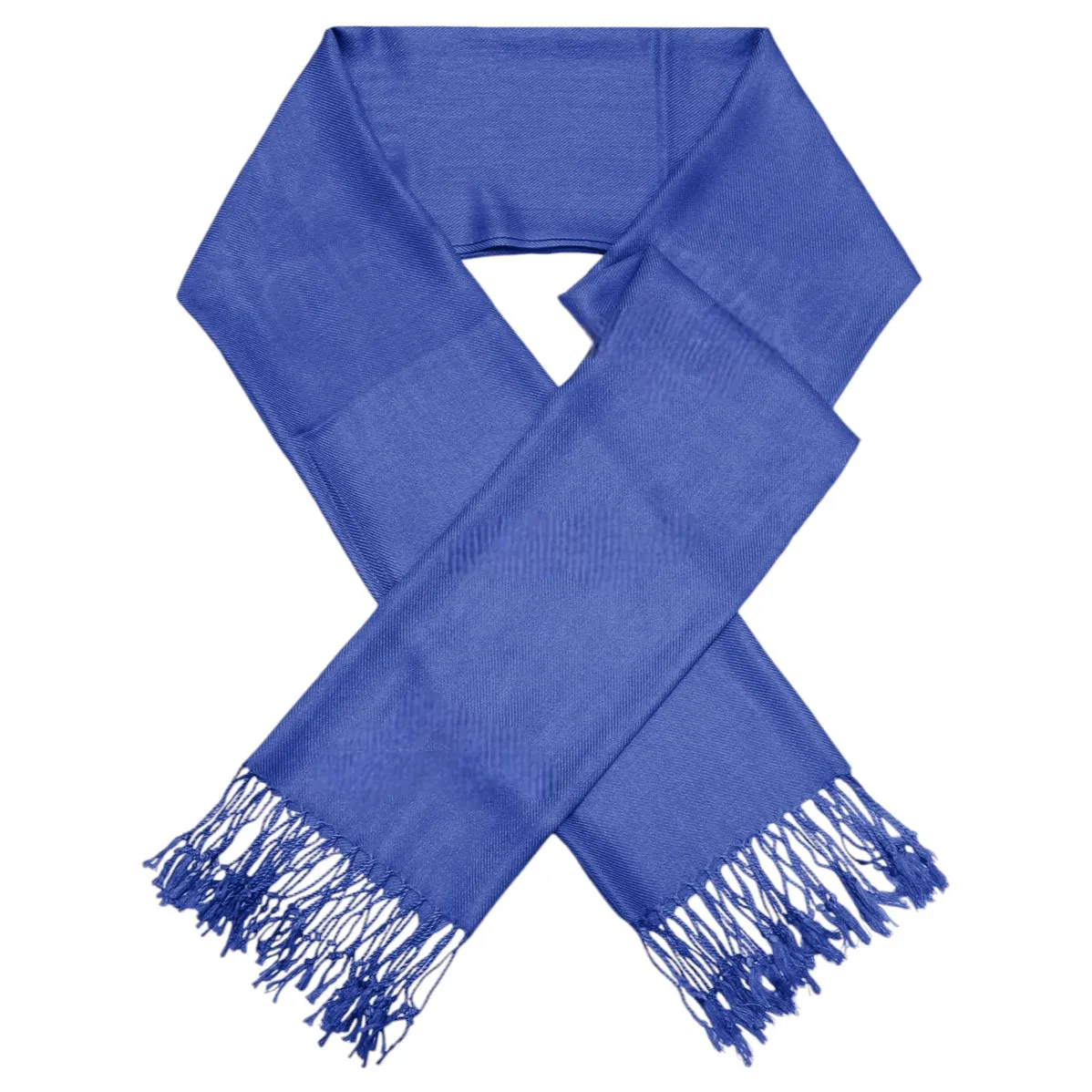 Solid True Blue Pashmina Scarves