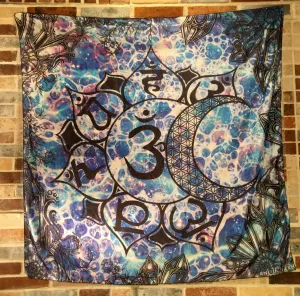 Sun And Moon Lotus Chakras Tapestry