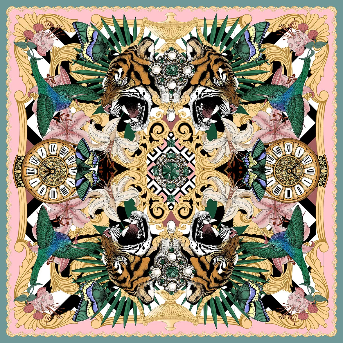 The Baroque Tiger Pocket Square [Preorder]