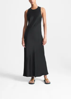 Valencia Slip Dress Black Silk